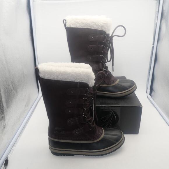NEW Sorel Joan Of Artic Women's 6 Winter Snow Cold Weather Boots Cinder Brown - Picture 5 of 8